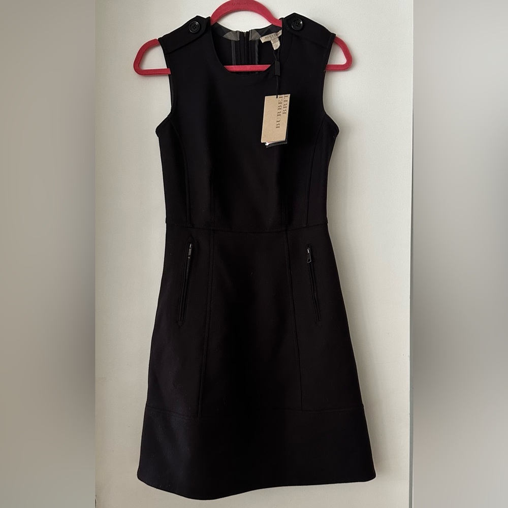 Burberry Brit Wool Shift dress Sz 4 NWT